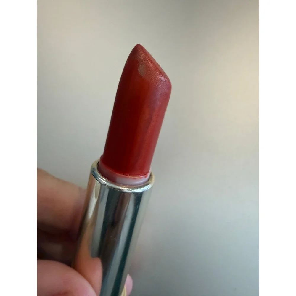 Estee‎ Lauder All-Day Lipstick Torrid Red Shimmer Vintage Ribbed Case A32